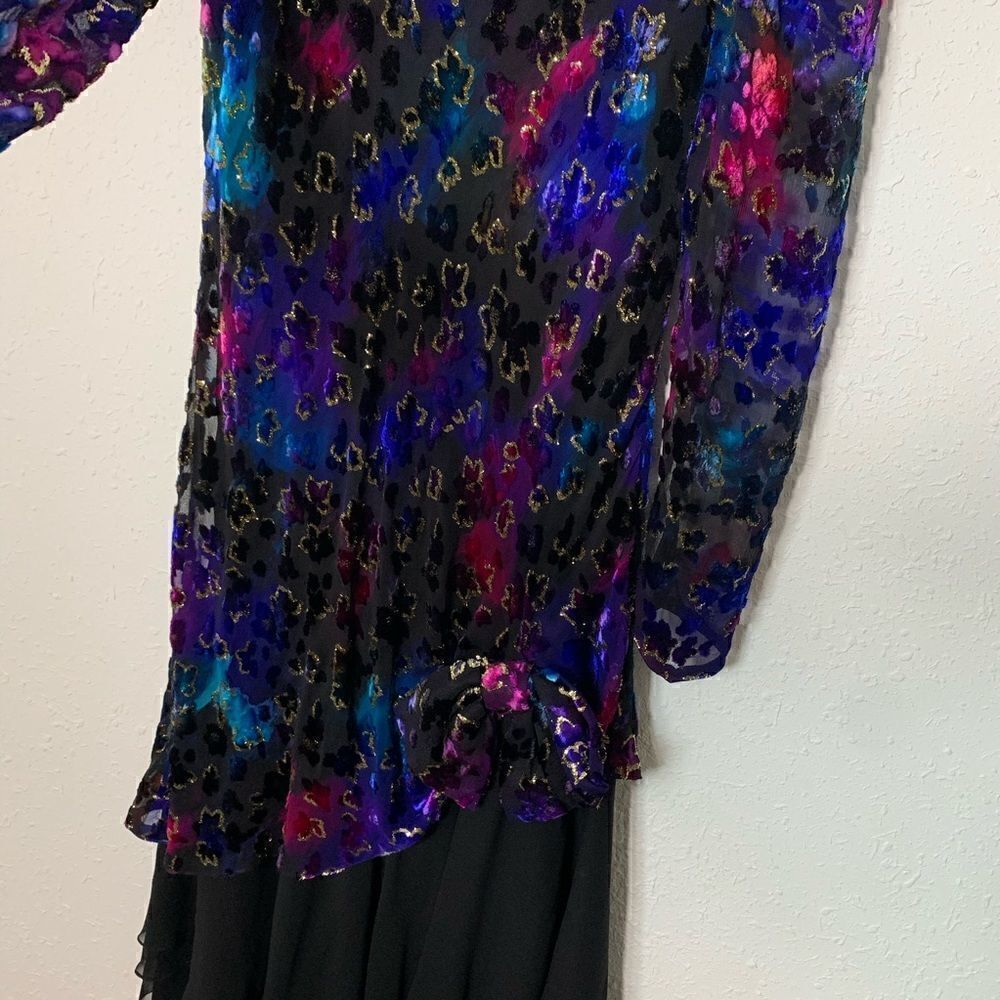 Judy Hornby 1980s multi color formal silk blend - Picture 7 of 10